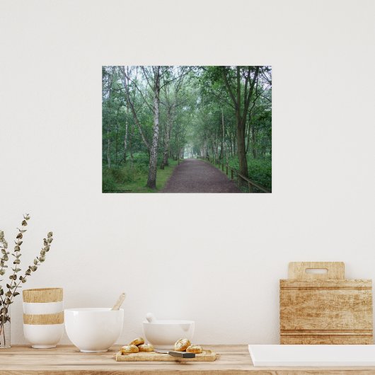 Een Sherwood Forest Path Poster (Keuken)