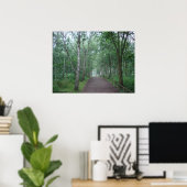 Een Sherwood Forest Path Poster (Thuiskantoor)