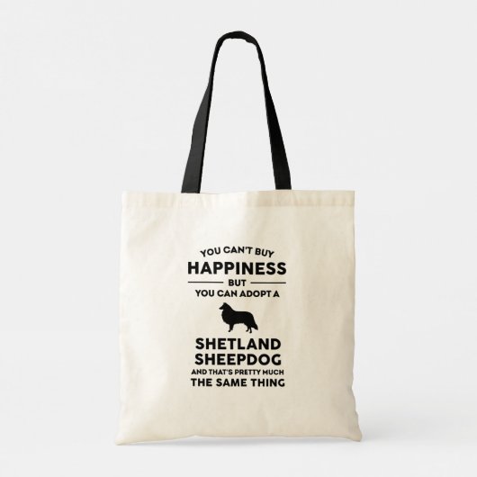 Een Shetland Sheepdog Geluk aannemen Tote Bag (Achterkant)