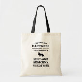 Een Shetland Sheepdog Geluk aannemen Tote Bag (Voorkant)
