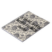 een shift per dag houdt de realiteit op afstand bl notitieboek (Linkerzijde)