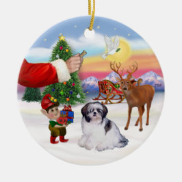 Een Shih Tzu (A) Keramisch Ornament