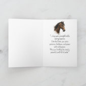 Een Shire Horse persoonlijkheid Verjaardag Kaart (Binnen)