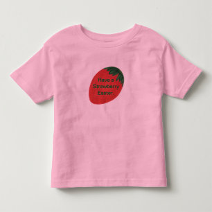 Een Shirt voor paaseieren met aardbeibessen