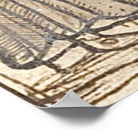 Een shofar blazen. Rosh Hashana. שופר Poster (Hoek)