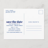 Een Shore Thing Foto Strand Bruiloft Save the Date Aankondigingskaart (Achterkant)