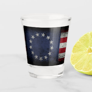 EEN SHOT VAN DE FREEDOM  Betsy Ross American Flag Shot Glas