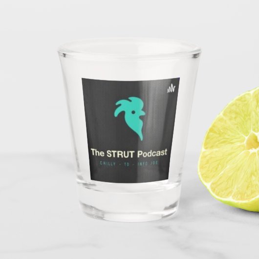 Een shot van de strut shot glas (Voorkant)