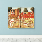 Een shunt, illustratie van Ovid's Epistles Canvas Afdruk (Insitu (Houten vloer))