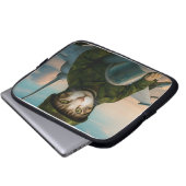 Een Siam Air Force Cat met laptophoes 10 inch Laptop Sleeve (Voorkant onderkant)