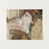 Een siësta van John William Godward Wandkleed (Voorkant (horizontaal))