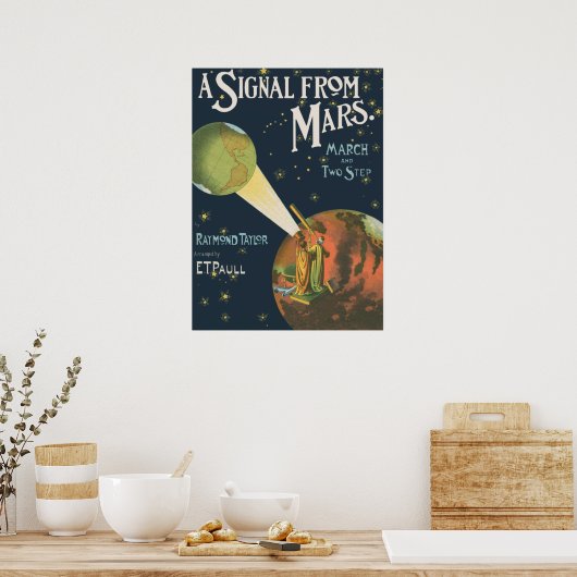 Een signaal van Mars Poster (Keuken)