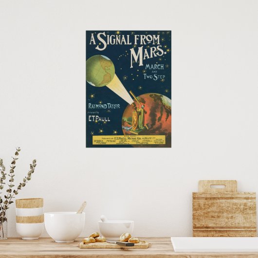 Een signaal van Mars Poster (Keuken)