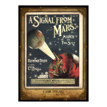 Een signaal van Mars Sheet Music Poster