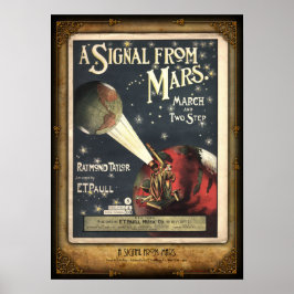 Een signaal van Mars Sheet Music Poster