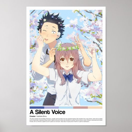 Een Silent Voice Anime Print (Voorkant)