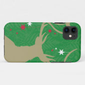 Een silhouet van een hert met sterren die uit zijn Case-Mate iPhone case (Achterkant (horizontaal))