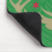 Een silhouet van een hert met sterren die uit zijn muismat (Hoek)