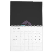 Een silhouet van een man met een surfplank kalender (Mar 2027)
