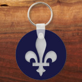 Een Silver Fleur-de-lys Sleutelhanger (Voorkant)