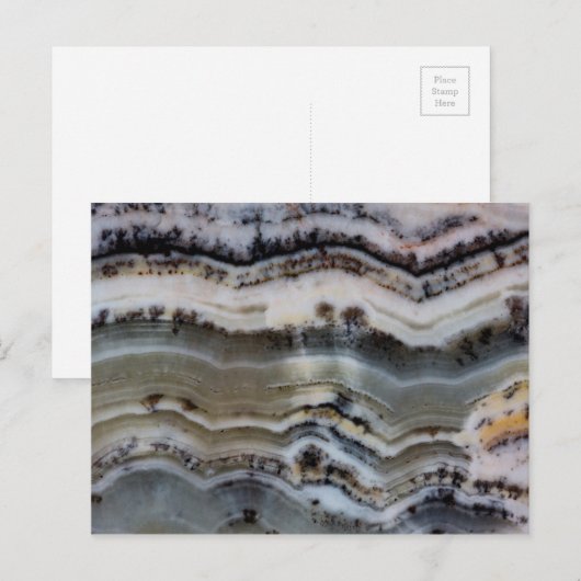 Een Silver Lace Onyx sluiten Briefkaart (Voorkant / Achterkant)