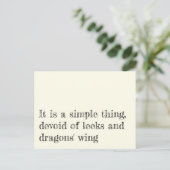 Een simpel ding briefkaart (Staand voorkant)