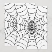 Een Simpel Spinneweb - Close-up Feestdagenkaart (Voorkant / Achterkant)
