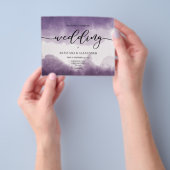 Een simpele huwelijksuitnodiging. Flyer (Hand)