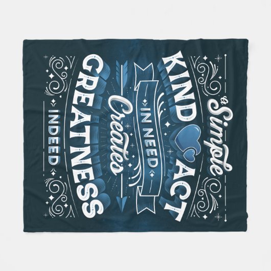 Een simpele snufje van de Vluis (middelgroot) Fleece Deken (Voorkant (Horizontaal))