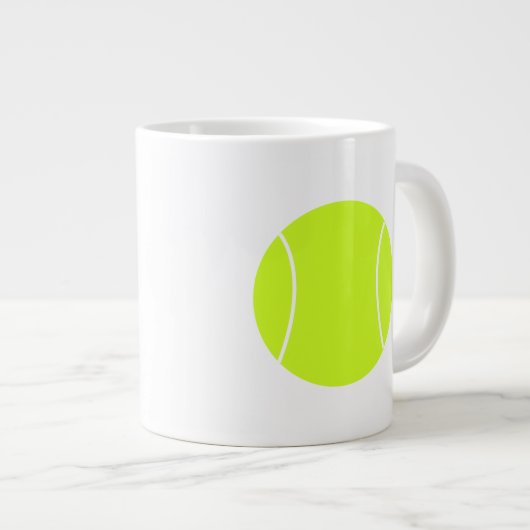 Een simpele tennisbal grote koffiekop (Voorkant rechts)