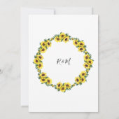 Een simpele whit florals-uitnodiging voor jou kaart (Achterkant)