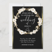 Een simpele witte gouden uitnodiging voor je (Voorkant)