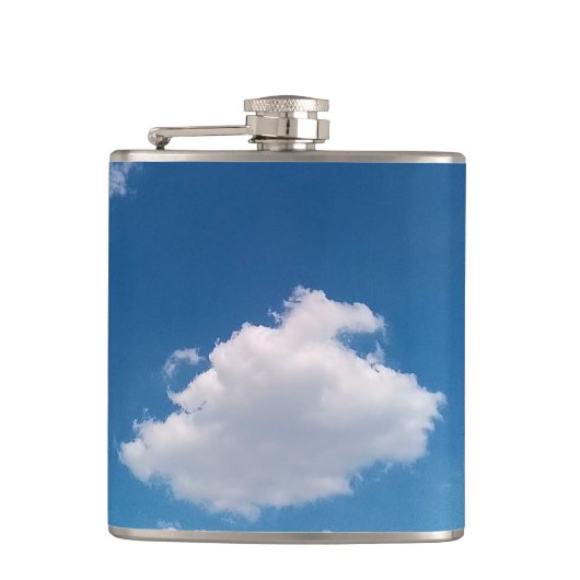 Een simpele wolk heupfles (Voorkant)
