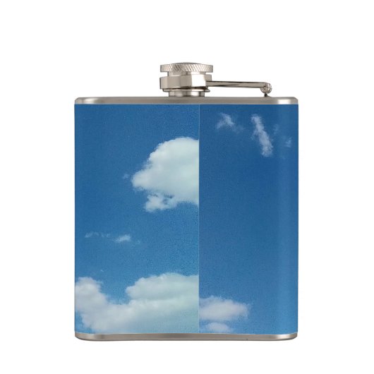 Een simpele wolk heupfles (Achterkant)