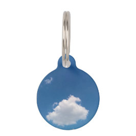 Een simpele wolk huisdierpenning