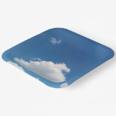 Een simpele wolk papieren bordje (Gebogen)