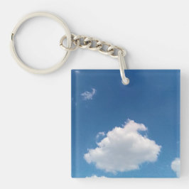 Een simpele wolk sleutelhanger