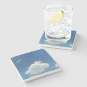 Een simpele wolk stenen onderzetter (Zijkant)