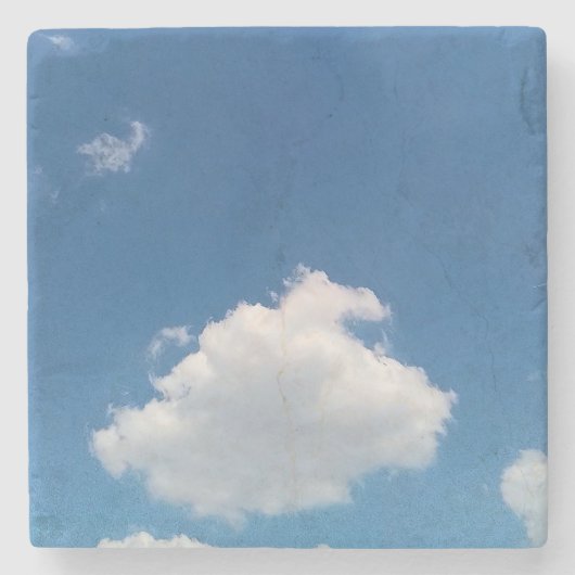 Een simpele wolk stenen onderzetter (Voorkant)