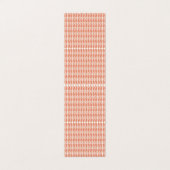 Een sinaasappel en wit patroon op een witte achter visitekaartje (Buitenkant ongevouwen)