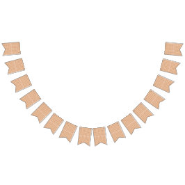 Een sinaasappel en wit patroon op een witte achter vlaggetjes