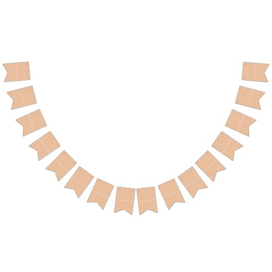 Een sinaasappel en wit patroon op een witte achter vlaggetjes (Alle)