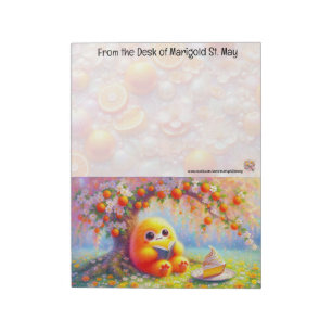 Een Sinaasbloesem Monster Notitieblok