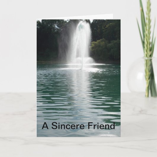 Een Sincere Friend Poem Kaart (Voorkant)
