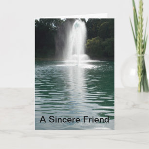 Een Sincere Friend Poem Kaart