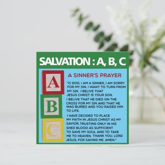 Een Sinnersgebed (Staand voorkant)