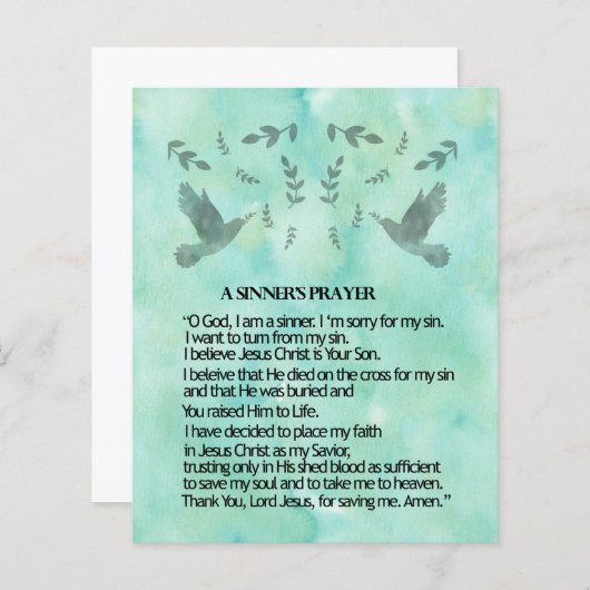 Een Sinnersgebed (Voorkant / Achterkant)