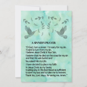 Een Sinnersgebed Feestdagenkaart