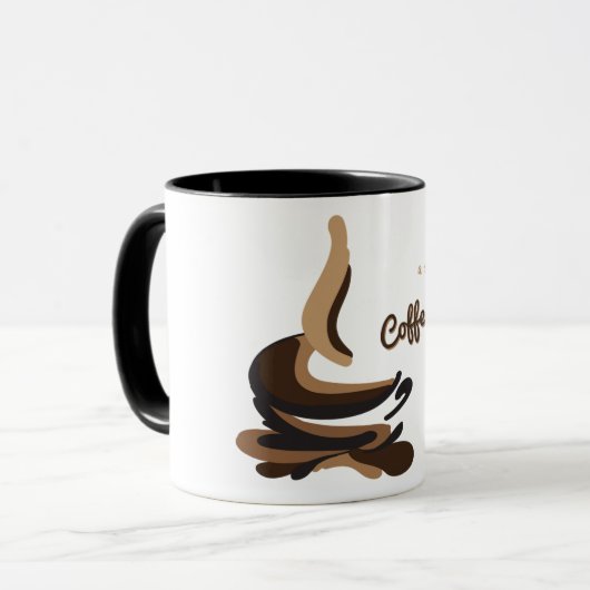 Een sip van Coffeescript Mok (Voorkant links)