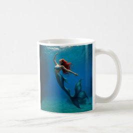 Een sirene gaat naar boven koffiemok